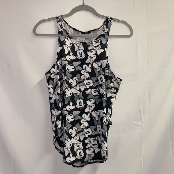 Disney x Terez Minnie Mouse Bows On Bows Scoop Racerback Tank Size Small NWT - Picture 2 of 5